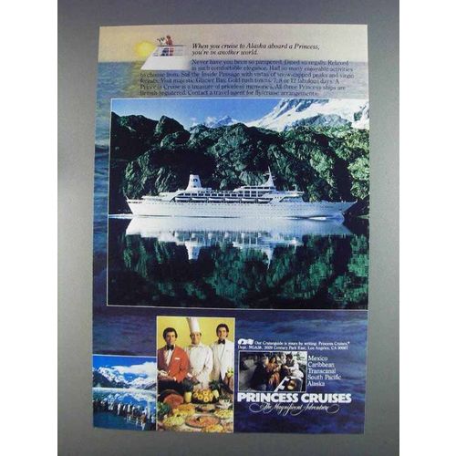 1980 Princess Cruises Ad - Cruise to Alaska