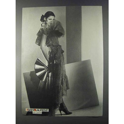 1980 Saint Laurent Women's Fashion Ad