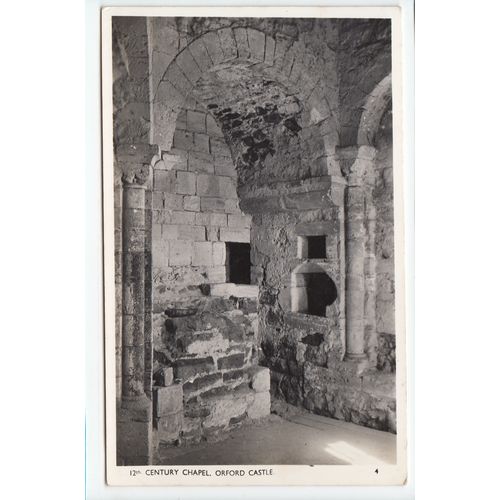 12th Century Chapel Orford Castle Postcard RP Suffolk