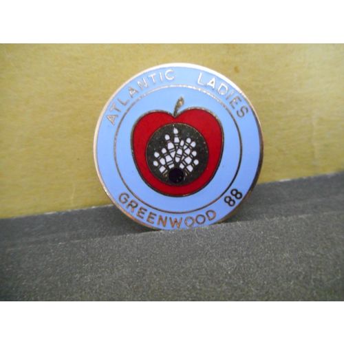 Atlantic Ladies Bowling Lapel Pin,Greenwood,Nova Scotia 1988