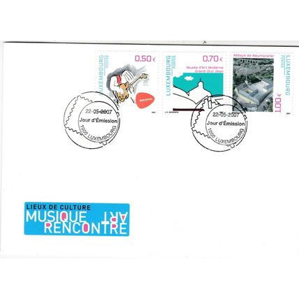 Luxembourg 2007 Cultural Centres FDC special cancel Unaddressed VGC