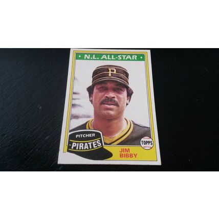 1981 Topps Card # 430 Jim Bibby Very Good-Excellent (4) Pittsburgh Pirates