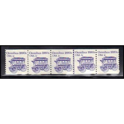 1897 1c Omnibus Very Fine MNH Dry Gum PNC 1/5 KA9406
