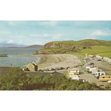 Ganavan Bay Scottish Caravan Park Postcard