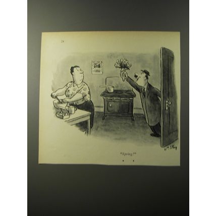 1953 Cartoon by William Steig - Spring