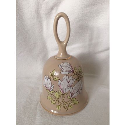 Vintage Sadler Bell With Magnolia Decoration Collectable Ornament