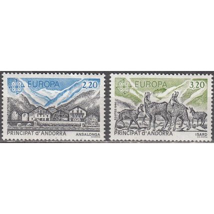 Andorre Français 1986 Michel 369 - 370 Neuf ** Cote (2008) 10.00 € Europa CEPT
