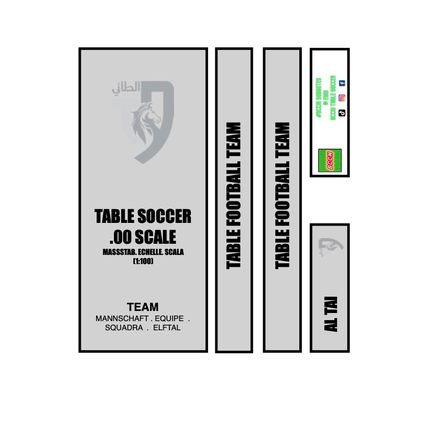 Table Football Subbuteo Box Label Al Tai (SAU) 2023