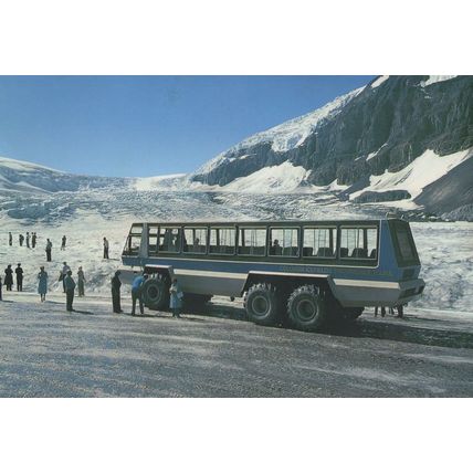 Snowmobile on Athabasca Glacier Snow Rescue Vehicle Postcard
