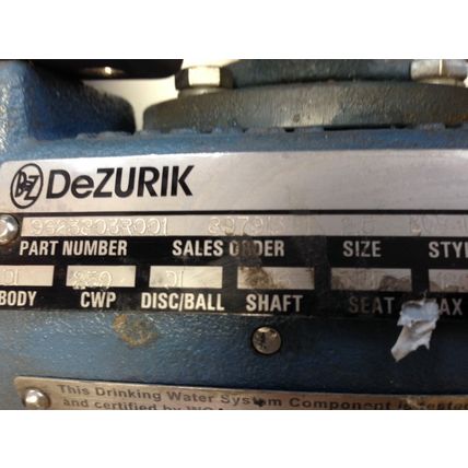 NEW DeZURIK 9623803R001, 4001001 VALVE, 2-1/2" QUARTZ QX2VB02SDA-DWC01,FJ