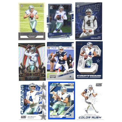 9 DAK PRESCOTT CARDS 1 ROOKIE +++ LOT 60