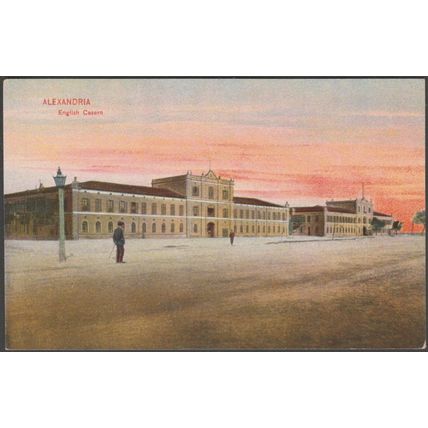 English Casern, Alexandria, c.1905 - Cairo Postcard Trust Postcard