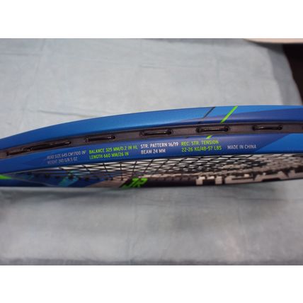 Excellent Head Instinct Jr Tennis Racquet Blue Green Black Soft Grip