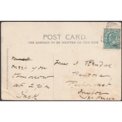The Fish-Huers House, Newquay Headland, Cornwall, 1904 - Argall's Postcard