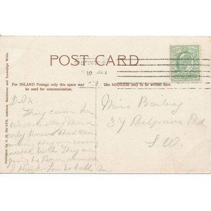 PC17148 Eastwell Church. A. H. De Ath. 1906