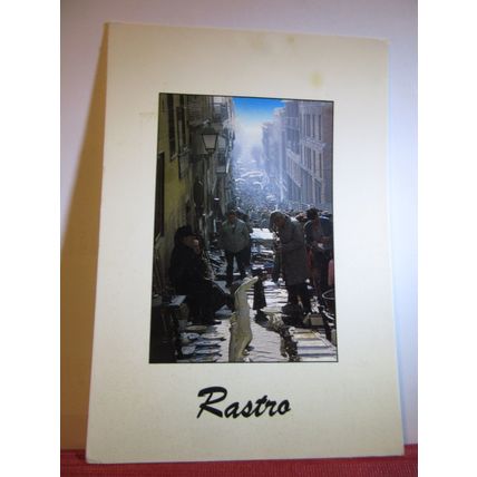 RASTRO, FLEA MARKET, MADRID, SPAIN used postcard 1992? pm =
