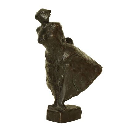 Bronzen beeld Eric Claus : Commedia Dell'Arte | Colombina, z.j.
