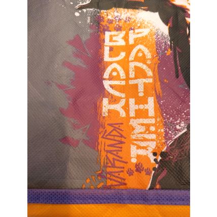 Marvel Black Panther Wakanda Forever Reusable Tote Bag Grocery Halloween NWOT