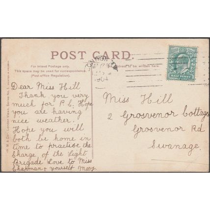 Trafalgar Square, London, 1904 - Henry Moss Postcard