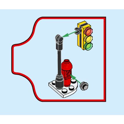 NEW Marvel Lego Spider-Man City Traffic Light, Street Sign & Newspaper Dispenser