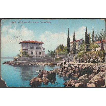 Blick von dem Neuen Strandweg, Icici, 1913 - Tomašić AK
