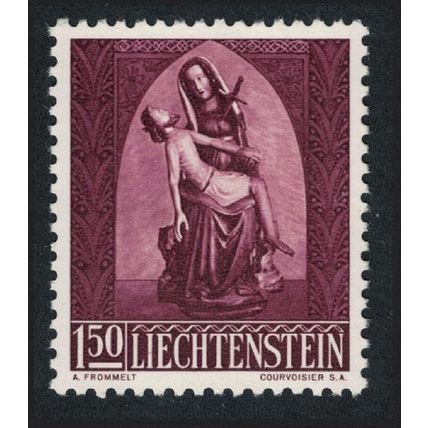 Liechtenstein 'Pieta' sculpture Christmas 1957 MNH SG#362 MI#364 Sc#319