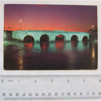 1993 postcard Rimini Ponte di Tiberio Iniziato Sotto Augusto