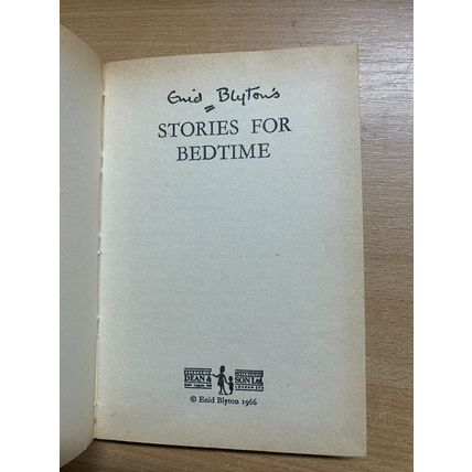 1966 ENID BLYTON "STORIES FOR BEDTIME" FICTION VINTAGE HARDBACK BOOK (P3)