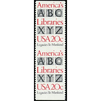 2015a, Mint NH 20¢ - Imperforate Between Error Pair - Stuart Katz