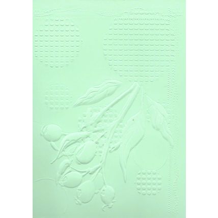 5"x7" Embossed Paper. 10 Sheets. Berries (18). Cardmaking Scrapbooking Crafts