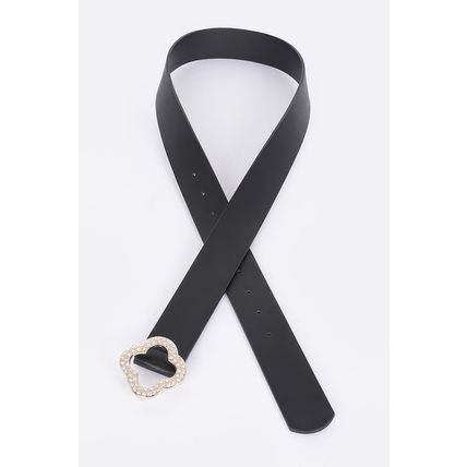 New Faux Leather Metal Buckle Belt