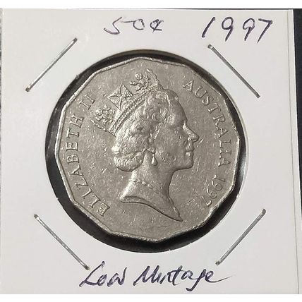 Australia 1997 50c Coat of Arms - LOW MINTAGE - Circulated