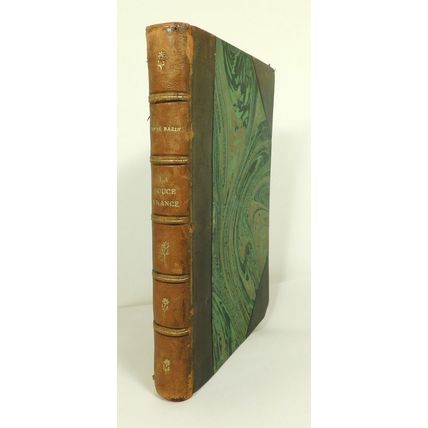 Antique Signed Rene Bazin Leather French Text Book La Douce France 1924 Illustd