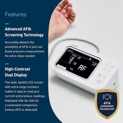 OMRON Platinum Upper Arm Blood Pressure Monitor - Clinically Validated Blood Pre