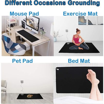 Grounding Mat for Improving Sleep, Grounding Pad for Health, Grounding Bed Mat w