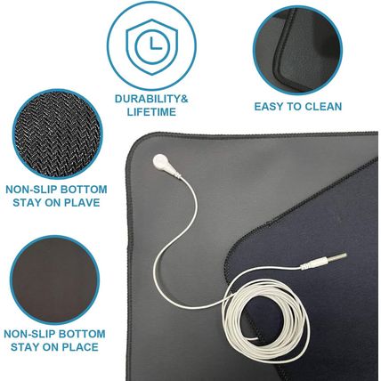Grounding Mat for Improving Sleep, Grounding Pad for Health, Grounding Bed Mat w