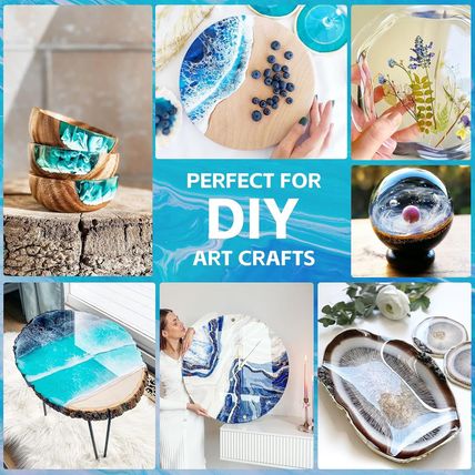 Epoxy Resin Kit 1 Gallon, Deep Pour Epoxy Resin,Crystal Clear&High Gloss, Strong