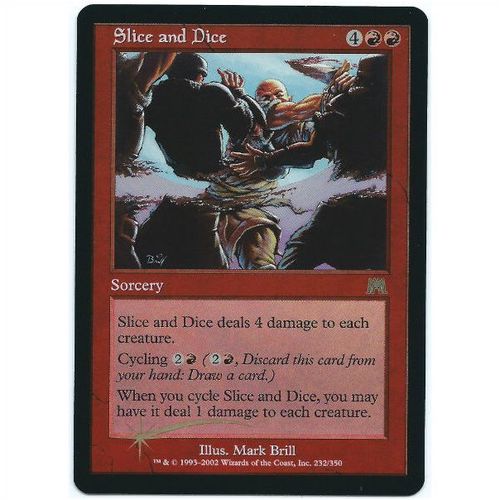 Magic the Gathering - Onslaught - #232/350 - Slice and Dice Foil