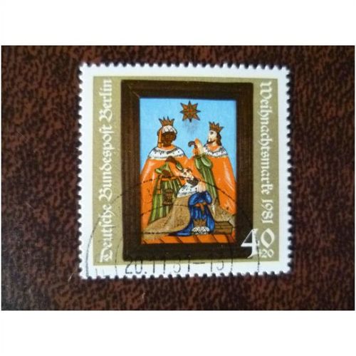 West Berlin Germany 1981 Christmas fine used stamp SGB626 Magi Three Kings star