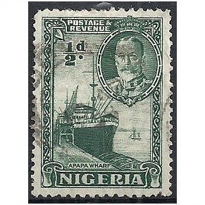 Nigeria 1936 SG34 1/2d Green Fine Used . .