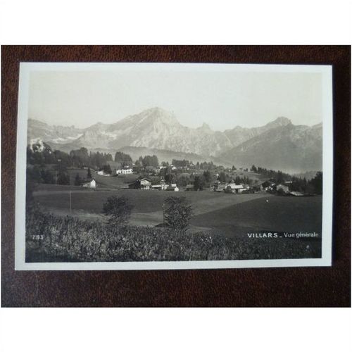 Switzerland Villars Perrochet Matile Lausanne Real Photograph 2193 Postcard
