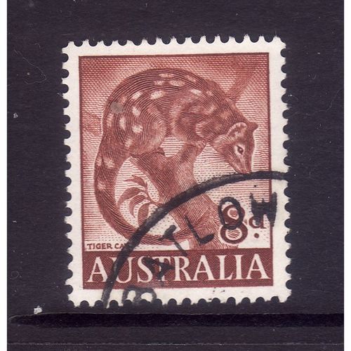 AUSTRALIA 1960 SG 317 8d TIGER CAT FINE USED