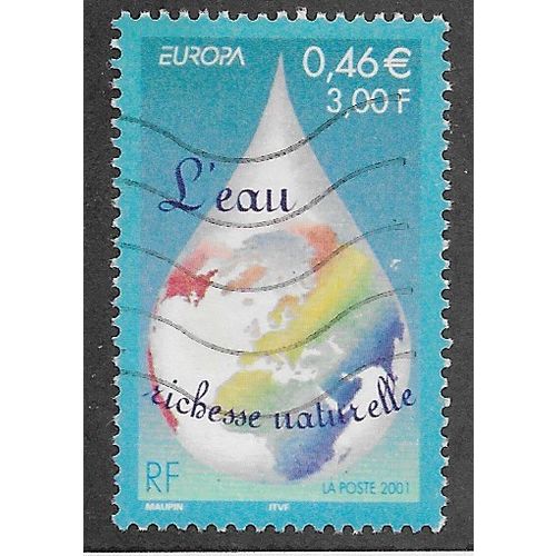 FRA 2001 3F 'EUROPA - WATER' FINE USED (EBID60-966)