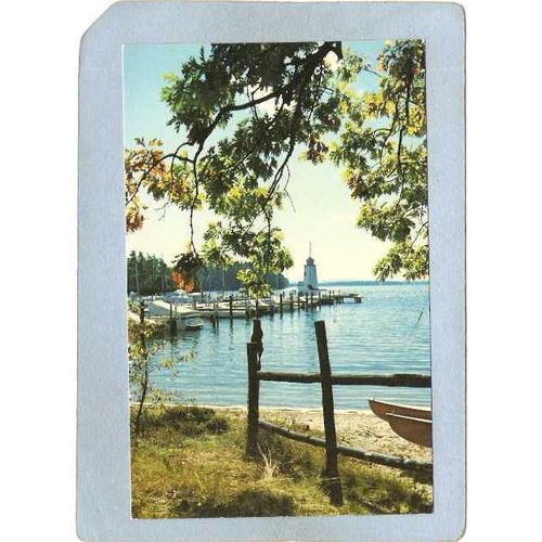 NH Lake Winnipesaukee Lighthouse Postcard Lighthouse Moultonborough Neck l~701