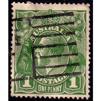 Australia 1926 King George V 1d Used Stamp SM Wmk 14.25x14p