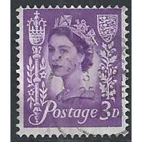 SG 10: 3d. deep lilac Jersey Regional Stamp: Queen Elizabeth II
