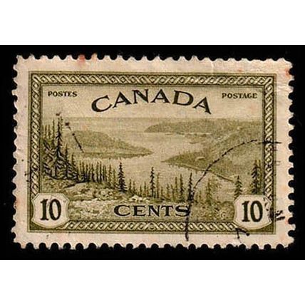 Canada 1946 Peace Time Production 10c Used Stamp