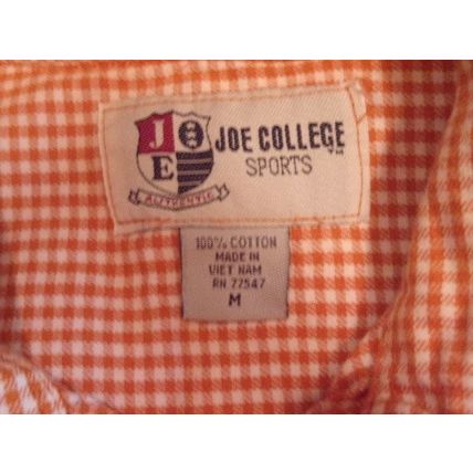 Vintage Tennessee Titans Joe College Sports Button-up Shirt Mens M 100% Cotton