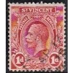 ST VINCENT, 1913-14 1d George V, SG 109 (Scott 105), used