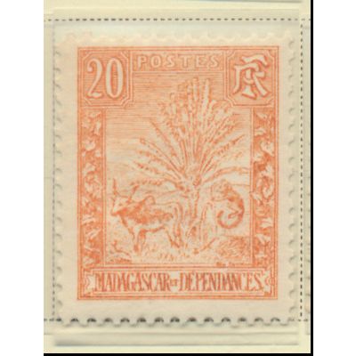 Madagascar Stamp Scott #69, Mint Hinged